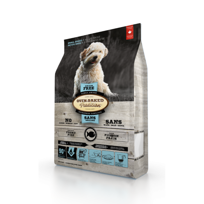 Oven-Baked Tradition повністю збалансований беззерновий сухий корм для собак малих порід зі свіжого м’яса риби