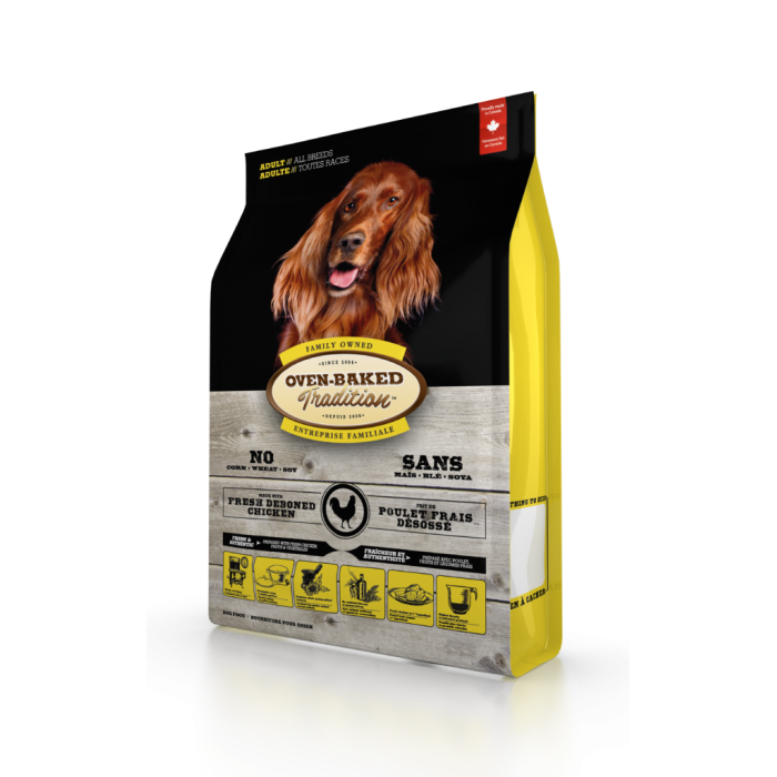 Oven-Baked Tradition повністю збалансований сухий корм для собак зі свіжого м’яса курятини 