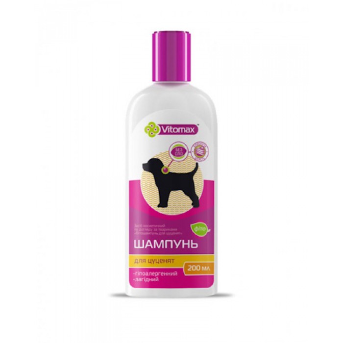 Vitomax (Вітомакс) Фіто шампунь для цуценят без сліз 200мл.