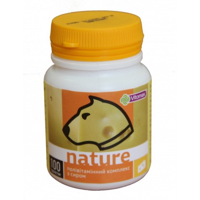 Vitomax Nature Полівітамінний комплекс зі смаком сиру для собак 100т./100г.