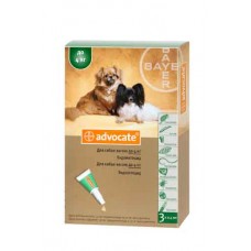 Bayer Advocate до 4 кг. (Адвокат) краплі п\п для собак 0.4мл.