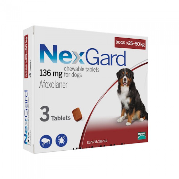 NexGard (НексГард) XL таблетки п\п для собак від 25 до 50кг.