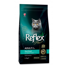 Рефлекс Плюс Повноцінний сухий корм для стерилізованих кішок з куркою 15кг.