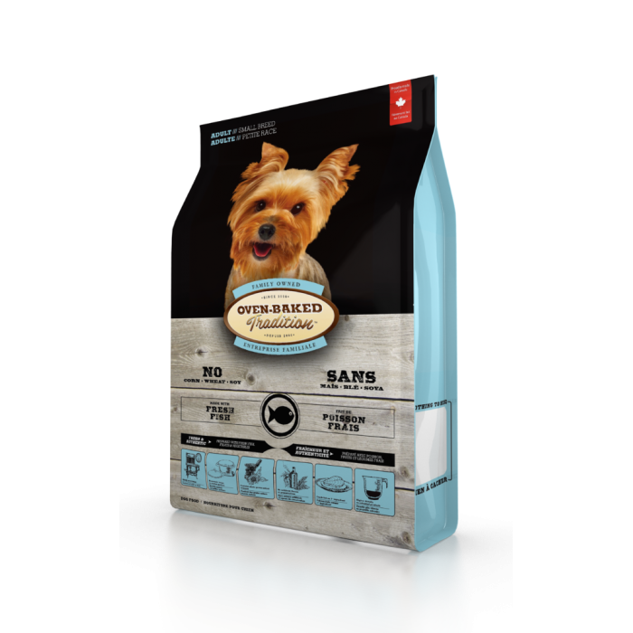 Oven-Baked Tradition повністю збалансований сухий корм для собак малих порід зі свіжого м’яса риби 5,67кг.